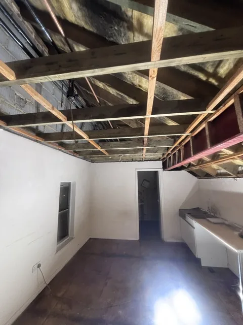 Controlled artex plasterboard strip-out in Archway